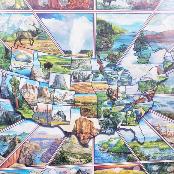 White Mountain America the Beautiful Coin Collector's Puzzle - Picture 5 of 9